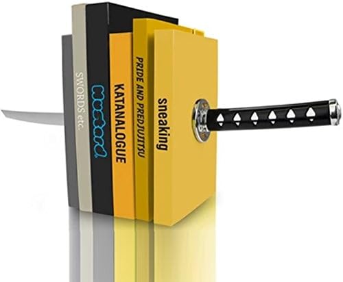 Table bookshelf magnetic metal bookends creative ninja book-black
