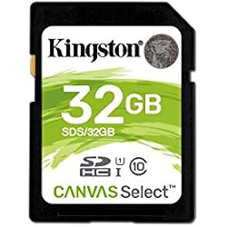 Kingston SDS/32GB Tarjeta de Memoria Sd 12, 32 gb, Negro