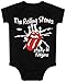 The Rolling Stones Sticky Lil Fingers Black Snapsuit Infant Onesie Baby Romper (24 Months)