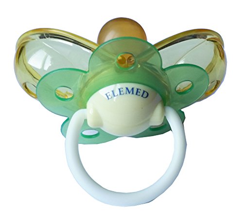 Elemed Latex Smart Pacifier, 0 To 6 Months, Cherry Shape