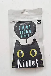 Pet Snacks Combo-Kittos Tuna Jerky Strips, 35 g Single Pack&Cataholic Neko Cat Jerky Sliced Soft Chicken