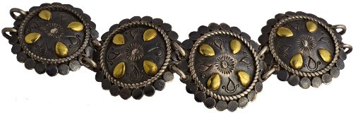 Exotic IndiaSterling Ethnic Bracelet with Toggle Lock - Sterling Silver