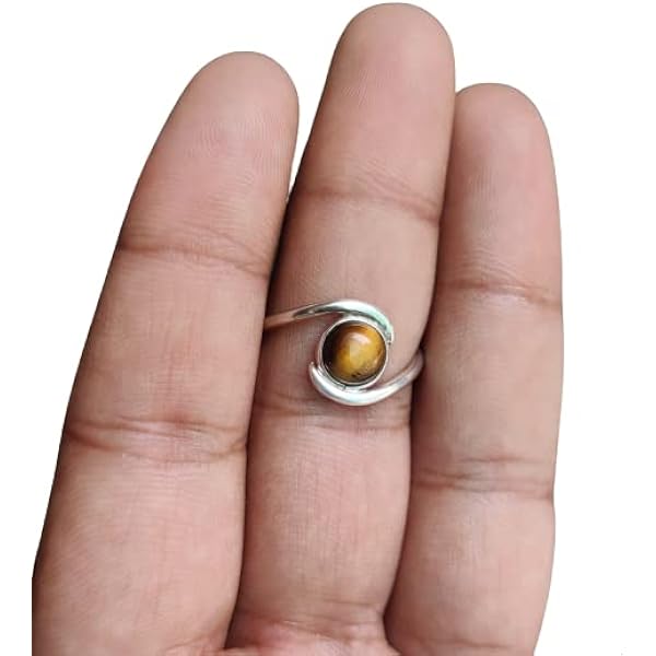 Anello regolabile in argento sterling con opale rosa e turchese fatto a mano - Italia