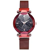 Luxury Mesh Magnet Buckle Quartz Watches for Girls