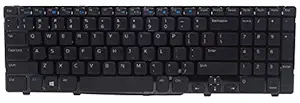 ET Keyboard with Frame P/N for Dell Inspiron 15R 3521 3537 5521 5537 Latitude 3540 (Black)
