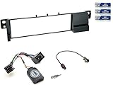 bmw e46 2004 lochkreis Radioeinbau Komplettset mit Lenkradfernbedienungs Adapter und Einbaublende