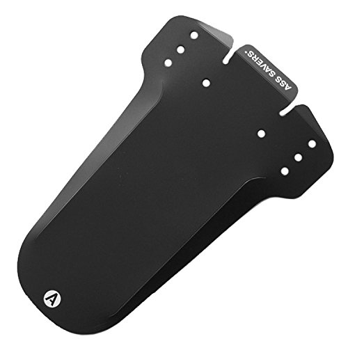 Ass Savers Mudder - Guardabarros para bicicleta, color negro, 235 x 10