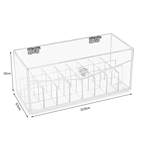 HBF Spitzenqualität Transparent Acryl Make up Organizer Stifthalter Kosmetik Etui Schminktisch Badezimmer. Aufbewahrung Schubladenbox Multifunktionale Lippenstiftständer. Schmuck Kosmetikablage Box aus Acrylglas für Damen (9) - 7