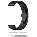 Produktbild Fcostume Uhrenarmband, Ersatzarmband Edelstahl Armband Für Garmin Forerunner 245/245 M (Schwarz)