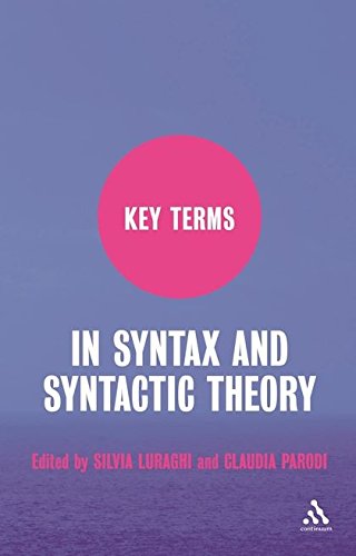 Key Terms in Syntax and Syntactic Theory livre