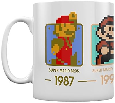 Super Mario Tasse Dates Boxed blanc