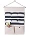 Produktbild itemer, mehrschichtige Leinen/Baumwolle Stoff Aufhängung Storage Bag Case für Closet Organizer 8 Fächer Home Wand und Tür, Stoff, blau, 50x35