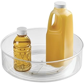 mDesign Lazy Susan Küchenregal zweistöckig – praktisches Gewürzregal