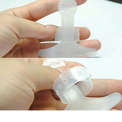 LEORX 2Stk. Messer schneiden Hand Guard Küche Gadgets Anti-Schnitt Hand Finger Protector (weiß) - 2