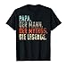Produktbild TWISFER Herren Papa. Mann. Mythos. Die Legende | Sommer Neu Herren Casual Shirt Mode T Shirt Persönlichkeit Drucken Kurzarm Tee Männer Rundhals Tops Vatertags T-Shirt Geschenk