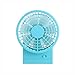 Produktbild WYYY Elektrischer Ventilator Vertikal USB Mini Stummschalten Tragbar Faltbar 12 * 15,3 * 8,6 cm (Farbe : Blue)