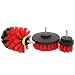 Produktbild Monllack 3 stücke Bohrmaschine Pinsel Mörtel Power Scrubber Peeling Reinigungsbürste Kit für Duschtür/Badewanne/Küche/Bad Cleaner Tool