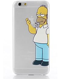 Phone Kandy® Claro transparente Caso de Shell duro de la piel y la pantalla del protector para el iPhone de la historieta carcasa funda