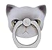 Produktbild Ring-Halterung fürs Handy,Handy Finger Ring Halter,Roreikes Neue kreative Cartoon Katze Kopf Universal Handy Halterung 360 Grad Drehbar Anti-fallen hohe Adhäsion Ring Schnalle Handy Halterung Smartphones 180 Spinner Finger Ständer Kickständer Stent günstig für iPhone Samsung Huawei