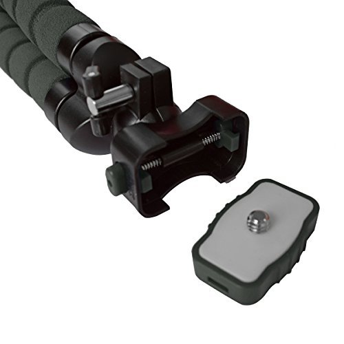 Senhai professionale lungo Forte ingrandita flessibile Light Weight 25,5 centimetri Treppiede per Smartphone, GoPro, webcam puÃ² essere montata su superfici irregolari, rami degli alberi, pali ecc (grigio)