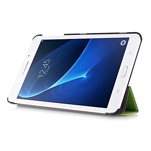 Samsung Galaxy Tab A 7.0 hülle,PU Leder Tasche Flip Cover Case Schutzhülle Schale Skin für Samsung Galaxy Tab A (2016) 17,8 cm (7 Zoll) SM-T280 Hülle Ledertasche (Grün) - 4
