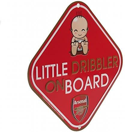 Car Accessories - Official Arsenal FC Little Dribbler Window Sign - Novelty Football Gift Ideas