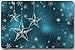 Produktbild NDJHEH Fußmatten Fashion Machine-Washable Indoor/Outdoor Doormat - Sparkling Blue Stars and Merry Christmas Snowflakes in The Dark Custom Door Mat/Gate Pad 23.6"(L) x 15.7"(W)