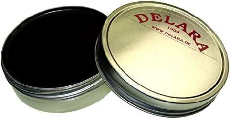 DELARA Dubbin Leather Softener for Boots, Horse Tack etc. Colour: Black - 75 ml, Made in Germany