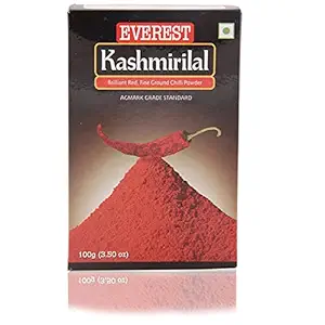 Everest Powder, Kashmirilal Briliant Red Chili Powder, 100g Carton