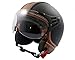 Produktbild WACHMANN WA-70 Gloria schwarz matt, braun Jethelm, Pilotenhelm [Größe S]