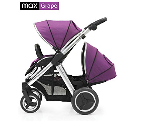 Babystyle Oyster Max 2 Tandem Pushchair - LIE FLAT - Mirror/Grape - NEW 2015