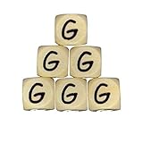 Buchstabenwürfel G geprägt, Comic Sans, Buchstaben Würfel Ahorn