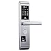 Produktbild WJS Fingerabdruck Smart Türschloss Home Security Touchscreen Keyless Digitale Schlösser Edelstahl-Schwarz (größe : D)