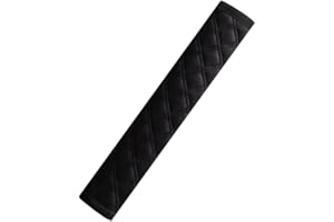 Blausky 2 cinghie universali per auto, imbottite, in velluto, per cintura di sicurezza, con chiusura in velcro, per cintura di sicurezza, accessori interni auto, colore nero, larghezza 50 cm