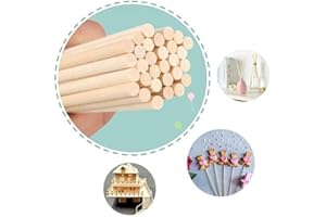 LINGLAN - Bastoncini per legno fai da te in bambù, diffusori di olio in rattan, confezione da 50 (20cm/5mm.)