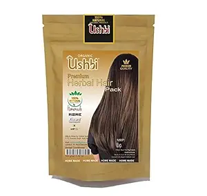 USHBI Premium Herbal Hair Pack For Hair Care | Root Nourishment | Damaged Hair | All hair type | All Age group | Men & women