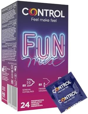 CONTROL Fun Mix preservativi sottili, stimolanti ed extralubrificati - 24 profilattici