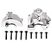 Produktbild Sharplace 2 pcs Differential Getriebe Box Gehäuse Differentialgehäuse Zubehör für Hsp 94111 94123 RC Auto - Silber