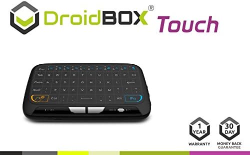 DroidBOX Touch Mini Wireless Touchpad w/ Haptic Feedback Keyboard for Android TV BOX, T8, TX2, TX3, Raspberry Pi, Minix, Fire TV, NVIDIA Shield