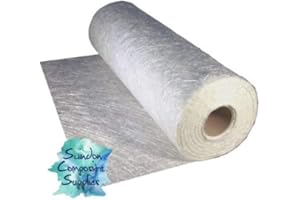 SWINDON COMPOSITE SUPPLIES Fibreglass Matting 450g CSM Chopped Strand Matt - You Choose Length (95cm Wide). Suited for Fibreglass Repairs Including Roofs. (20m x 0.95m (Rolled))