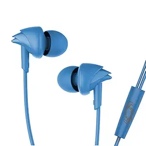 boAt BassHeads 100 Mumbai Indians Edition in-Ear Wired Earphones with Super Extra Bass, in-line Mic, Hawk Inspired Design and Perfect Length Cable (MI Blue)