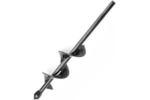 GREENFIELDS Slim Spiral Garden Auger Bit - 1.57" x 8.66" Extended-Length Drill Bit for Small Bulbs, Seedlings & Pilot Holes - Soil Digging Tool for Standard Power Drills