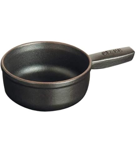 Casseruola Piccola Staub In Ghisa - Nero, 10 Cm, Per Cottura Elettrica E Gas - Foto 14
