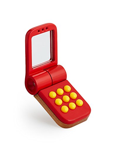 Preisvergleich Produktbild BRIO 30426 - Rotes Holzhandy, Rasseln Greiflinge