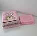 Personalised Deluxe Teddy/ Rabbit Baby Blanket. Luxurious wrap. Great Baby Gift. - Please Write Blanket Choice & Wording Required in the seller message box at checkout (Bunny on Pink Blanket)
