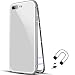 Produktbild Magnetische Adsorption Fall für iPhone 7 Plus/8 Plus, Efanty Magnetic Phone Case Eingebaute Metall Magnetische Adsorption Gehäuse Flip Cover Handyhülle Gehärtetem Glas Abdeckung für iPhone 7 Plus/8 Plus (Klares Weiß)