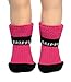 GRIPPA SOCKS Pink kids cotton slipper socks made in Britain, approved by UK's leading foot health experts, Great for childrens feet