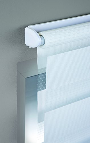 mydeco® 140×160 cm [BxH] in weiß – Doppelrollo ohne bohren, Duorollo – Klemmfix Rollo incl. Klemmträgerr – Sonnenschutz, Sichtschutz für Fenster - 6