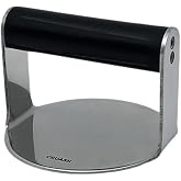 CRUASH SMASH TO CRUNCH Professional Stainless Steel Smasher for Smash Burgers, Burger Press, Round Lacy