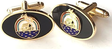 Personalised Masonic Royal Ark Mariners Enamel Crested Cufflinks (N117)